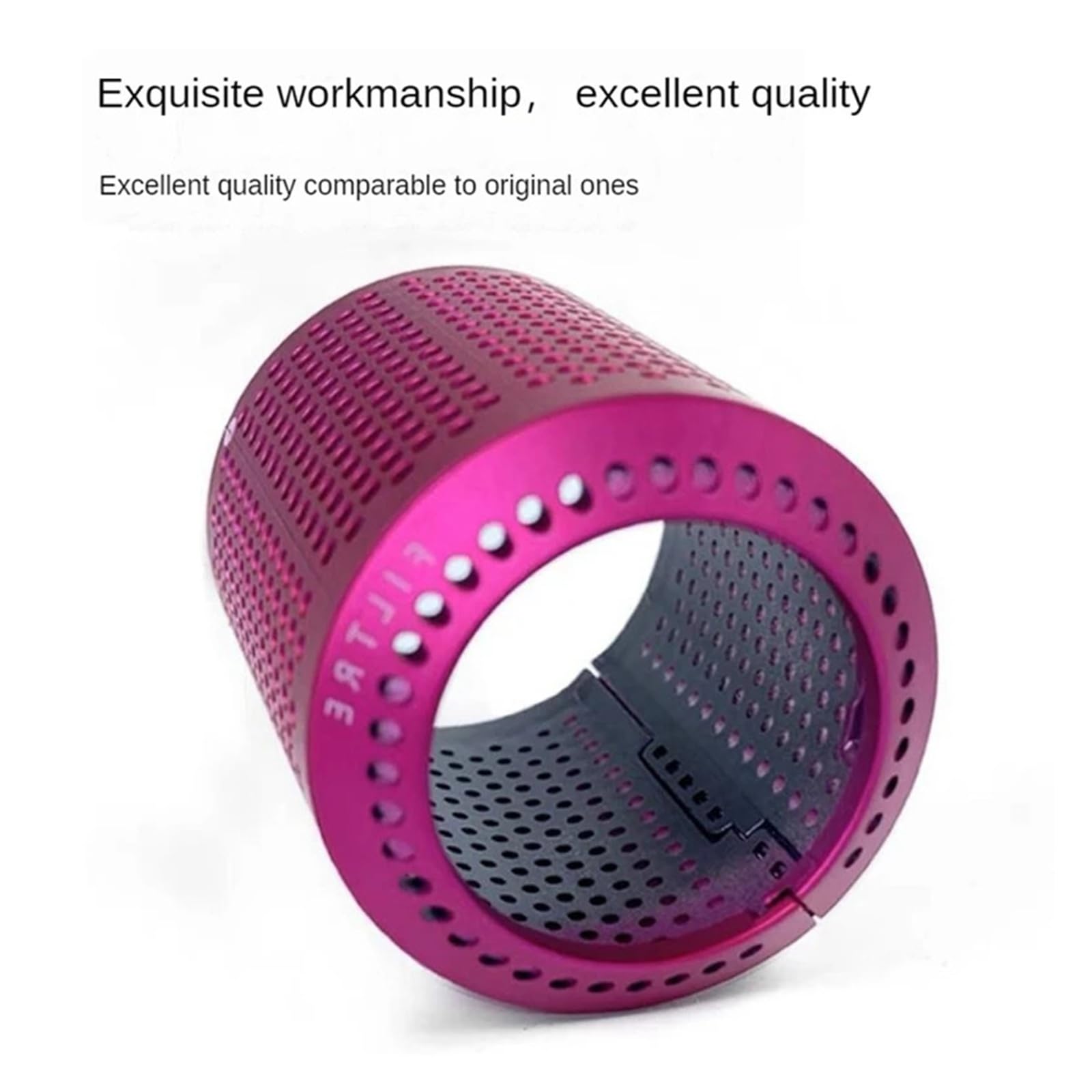 Kompatibel for Dyson, HD01/HD03/HD07/HD08 Filterabdeckung | Staubdichte Außenfilterabdeckung passend for HD01/HD03/HD07/HD08.(Bright Gray)