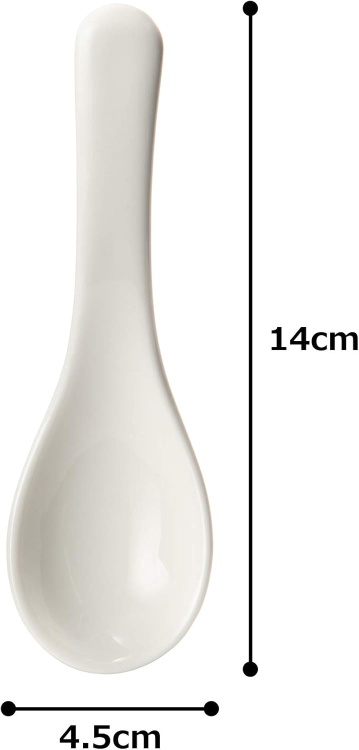 NARUMI 41031-9858 Lotus Pattia, White, 5.5 inches (14 cm), Soup Spoon, Dishwasher Safe