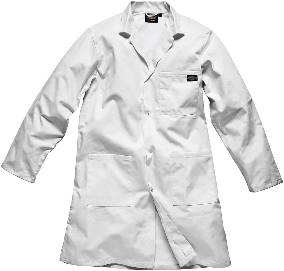 Dickies Redhawk Warehouse Coat / Mens Workwear (2XL) (White)