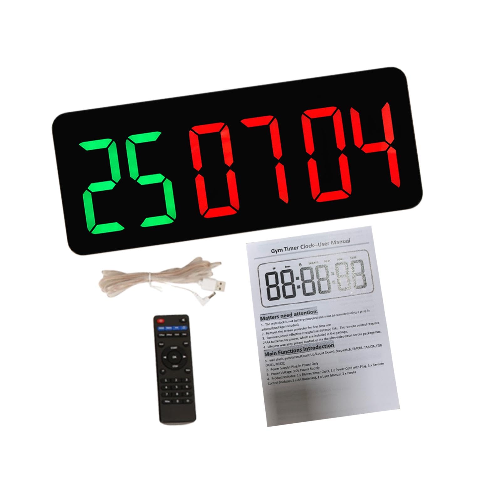 MYADDICTION Gym Timer Countdown Time Adjustable Portable Stopwatch for Game Boxing Match-image-48