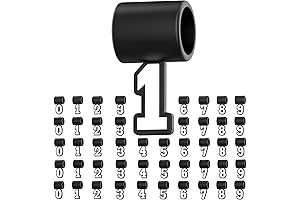 5 Set Premium Silicone Number Pendants from 0-9 for Baseball League Necklaces