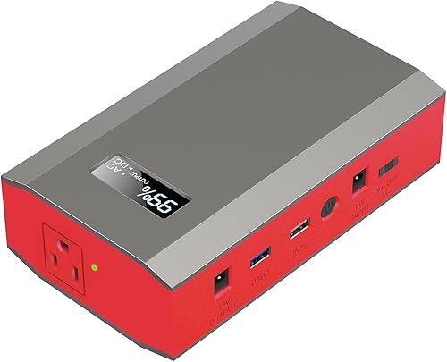 ZeroKor Banco de energía portátil con salida de CA, batería externa de 65 W 110 V, 23400 mAh, cargador portátil para laptop, fuente de alimentación,