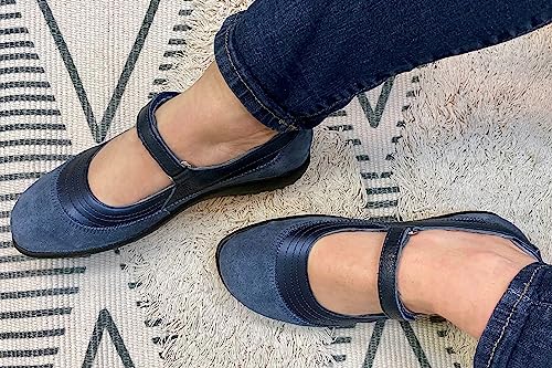 Image of NAOT Footwear Women's Kirei Maryjane with Cork Footbed and Arch Comfort and Support - Lightweight and Perfect for Travel- Removable Footbed