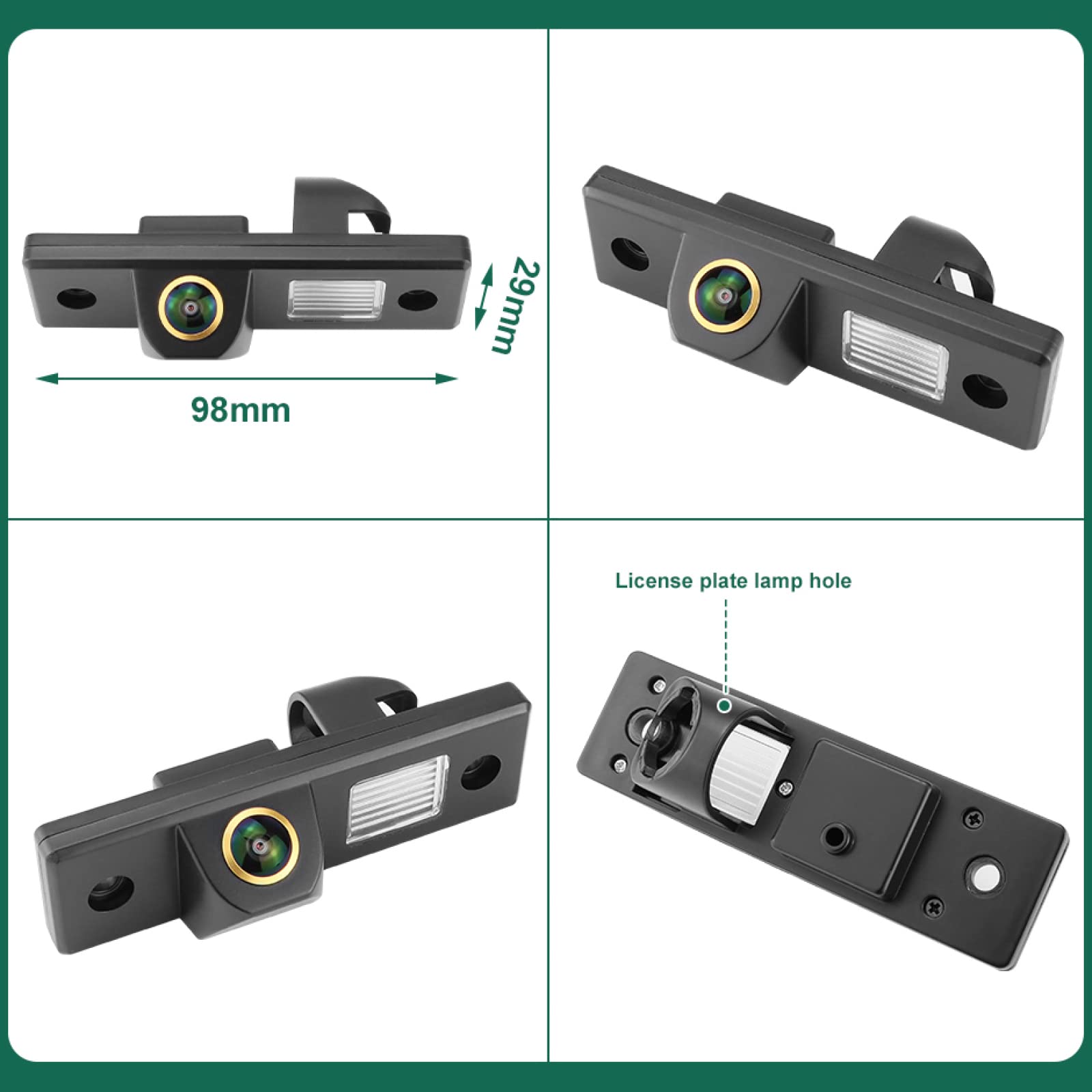 Caméra De Recul,Caméra De Recul AHD 1080P Avec Lentille Fisheye, Pour