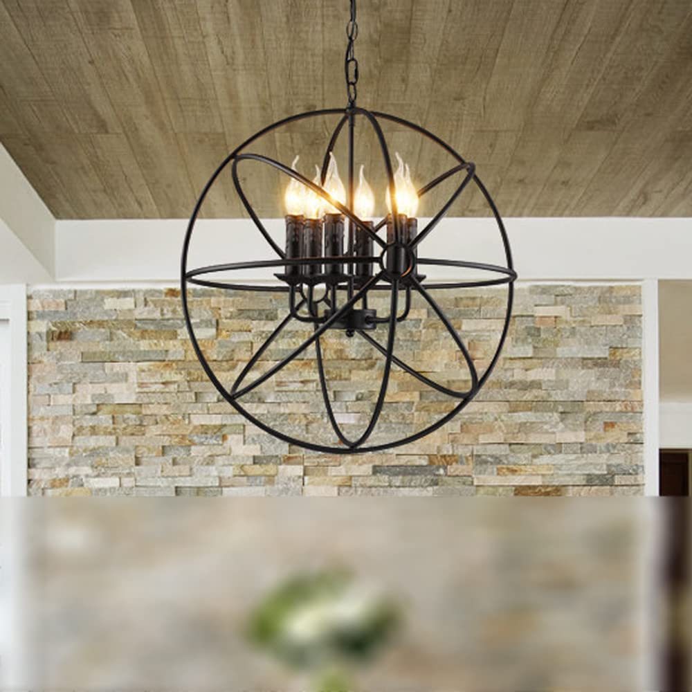 Lustre de cuisine à 6 lumières pour éliminer les zones d'ombre sur la table
