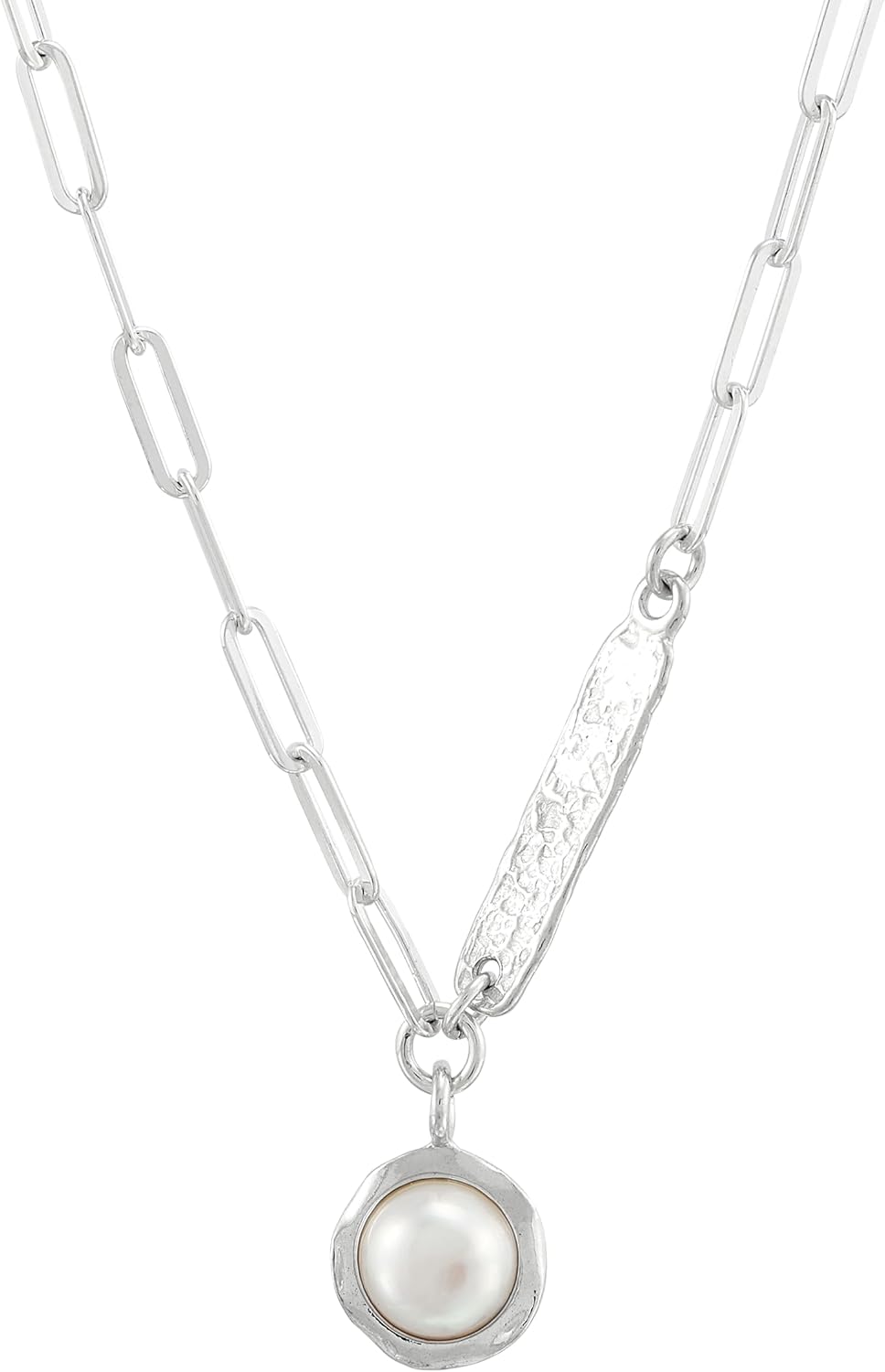 Silpada 'Sweet and Stylish' Sterling Silver Freshwater Pearl Pendant Necklace, 16" + 2"