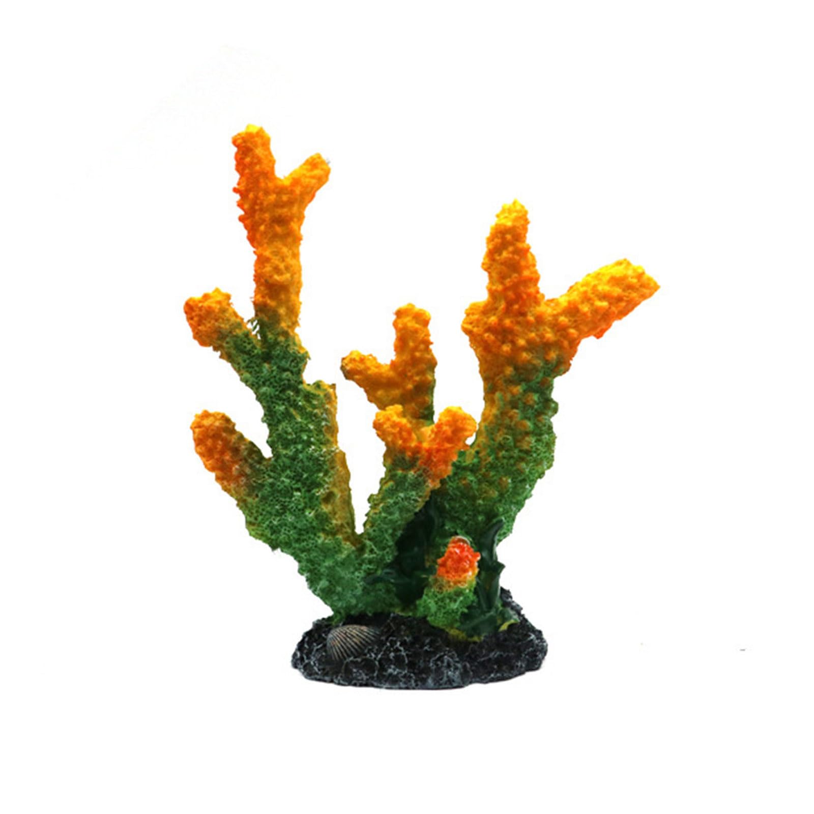 KieTeiiK Tanks Rockery Artificial Corals Reef Simulation Landscape Grass Plant FishTank Landscaping Fish Tanks Plant Resin Decoration