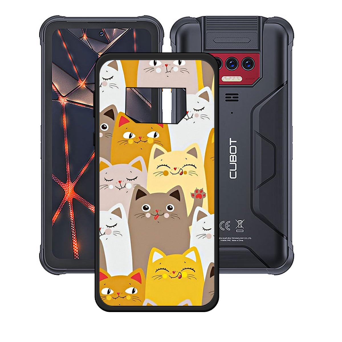 Per Cubot KingKong 8: Cover Trasparente Morbida TPU + 2 Pellicole Vetro Temperato 9H – Kit Protezione Completo