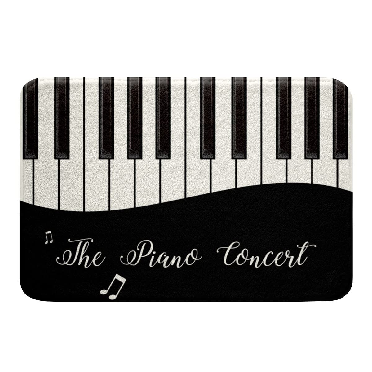 Tappetino Assorbente Antiscivolo Con Strumenti Musicali - 40x60 Cm In Memory Foam - Lavabile In Lavatrice Per Bagno, Cucina E Ingresso