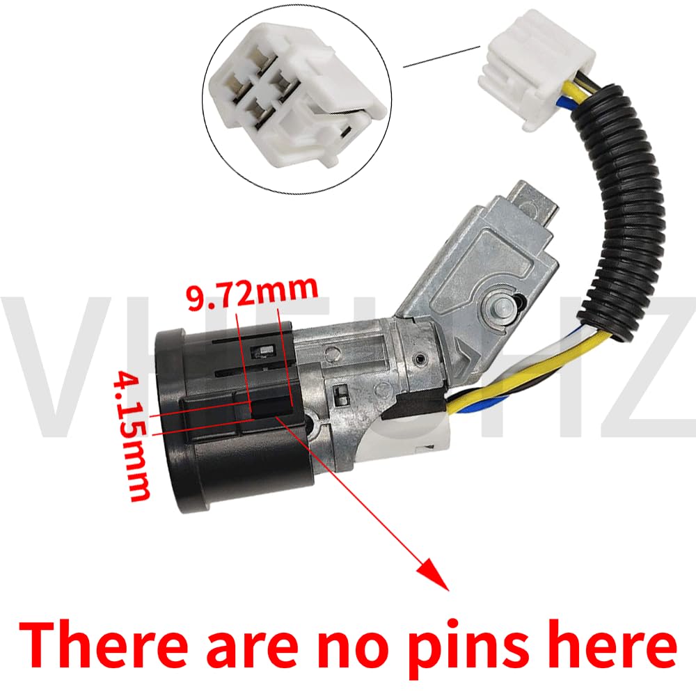 Set di serratura per accensione con chiave CYLINDER per lucchetto di accensione compatibile con Peugeot 107 CITROEN C1 TOYOTA AYGO N0501412 N0502200