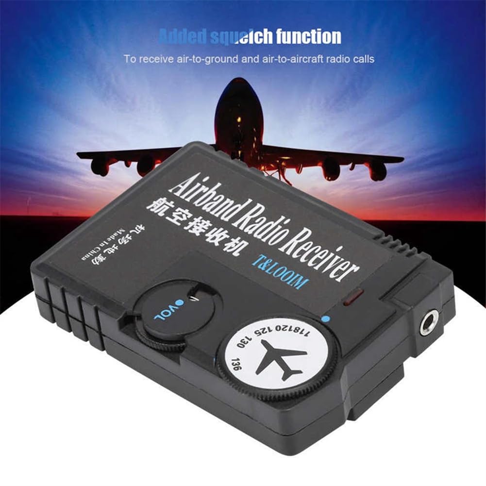 118-136 MHz Flugfunkempfänger Hochempfindlicher Luft-Boden-Empfänger für das Flugfunkband Digitales Funkgerät