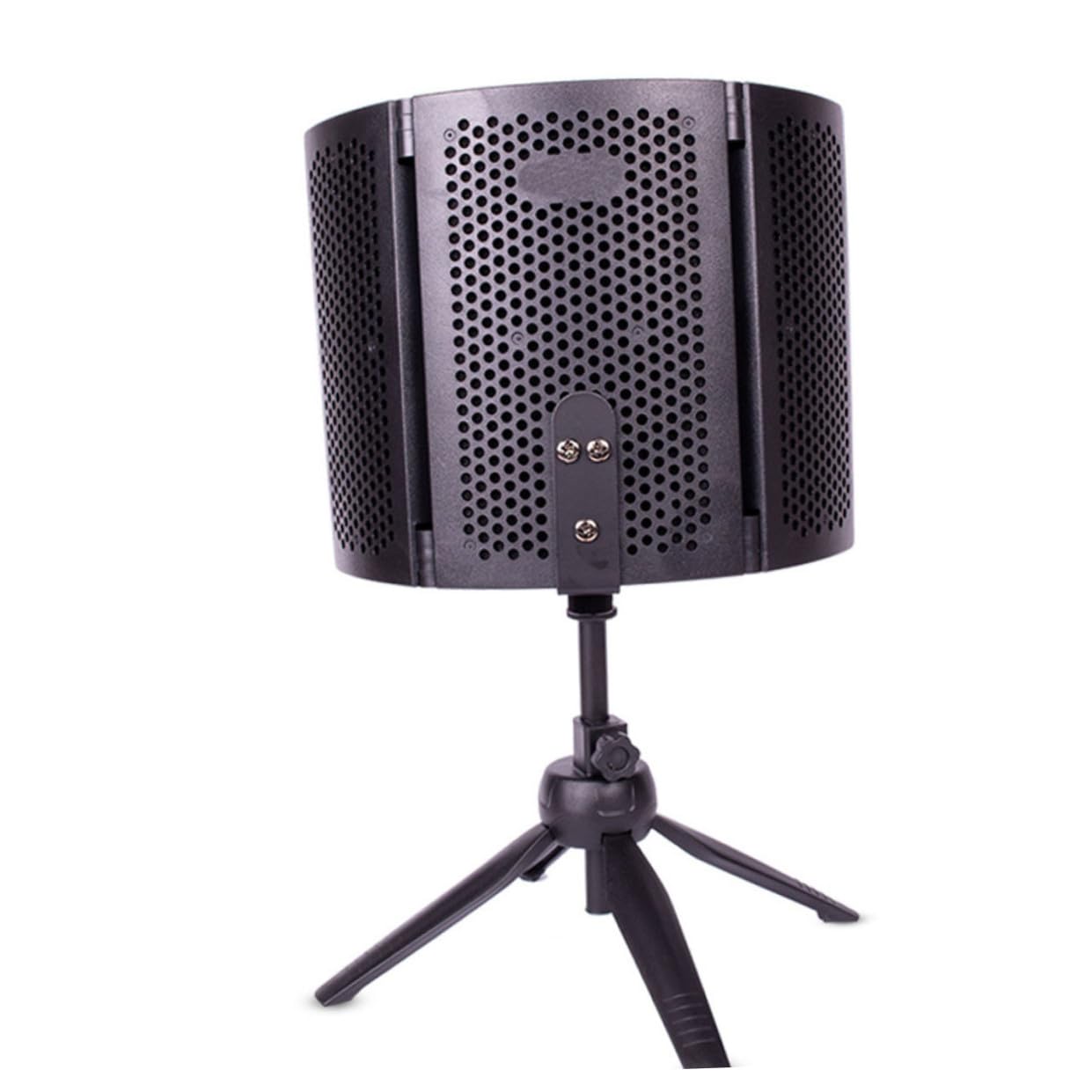 Kisangel Filtro para Micrófono Protección contra Viento y Saliva, Material Abs y Esponja, Accesorio Adecuado para Estudio de Grabación y Aislamiento Acústico