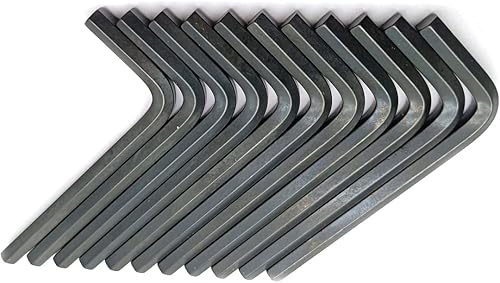 Miniatura 5 de Llave hexagonal de 0.354 in, llave hexagonal en forma de L, llaves Allen hexagonales, color negro, paquete de 10