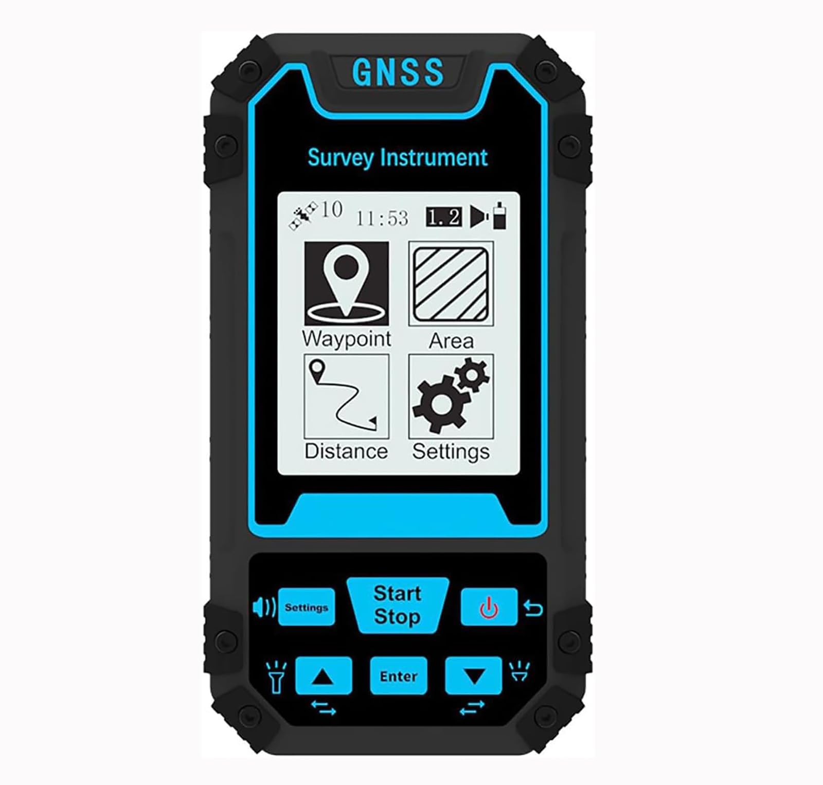 Licznik lądowy, ręczny sprzęt do pomiarów GPS z kolorowym ekranem LCD 2,8 cala, pomiar powierzchni, do leśnych pól uprawnych górskich