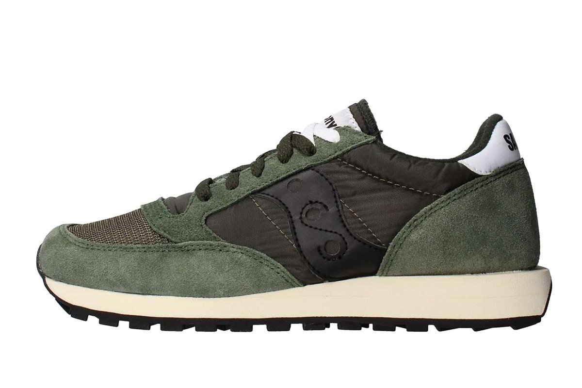 Saucony Jazz Original Vintage Herren Sportschuhe, Dark Green Black, 37.5 EU