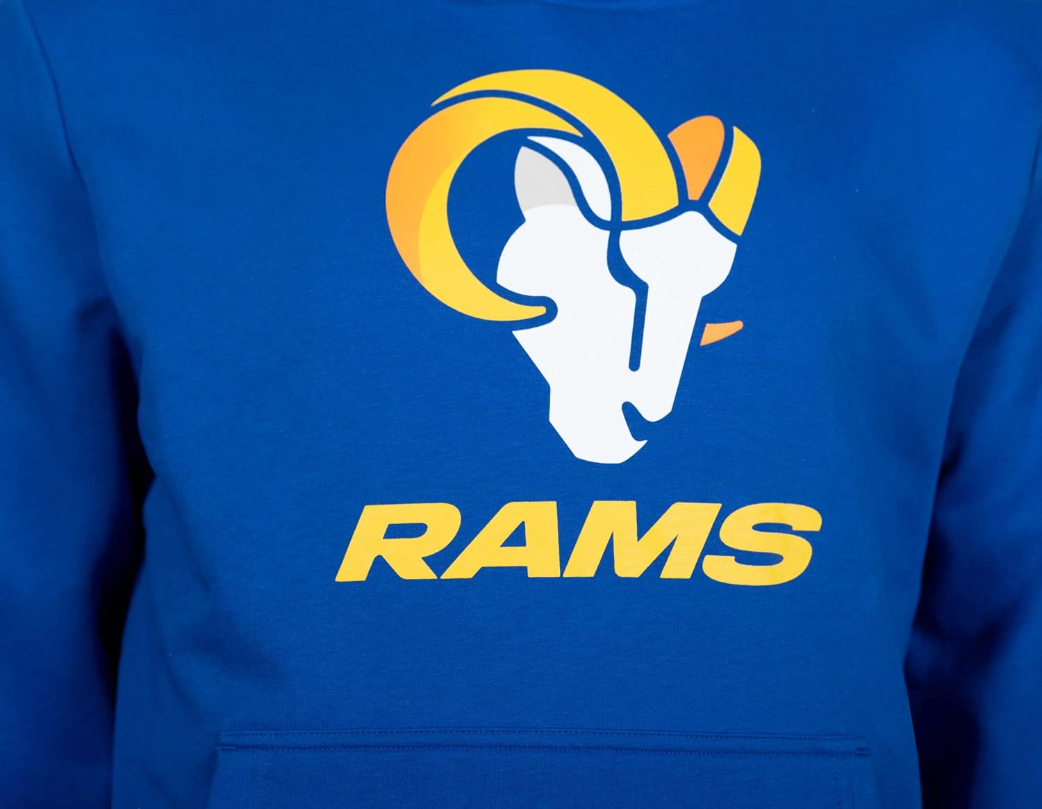 New Era - NFL Los Angeles Rams Team Logo and Name Hoodie - Rams Blue Coloris Rams Bleu