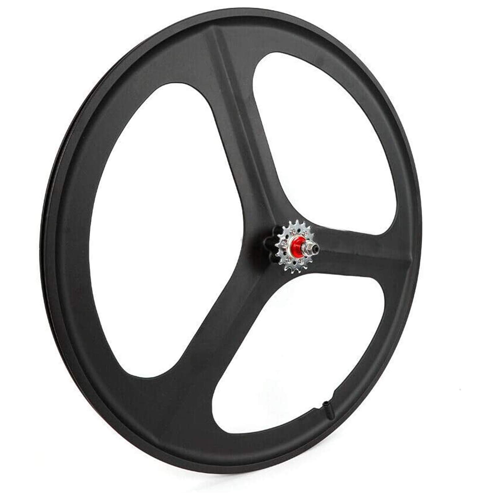 Koło rowerowe 700C, stałe koła zębate, 66.0 cm MTB Mag Wheel Set 3 szprychowe obręcze, pojedyncza prędkość, przednie tylne koła Fixie, koło typu Clincher, przednie i tylne, czarne