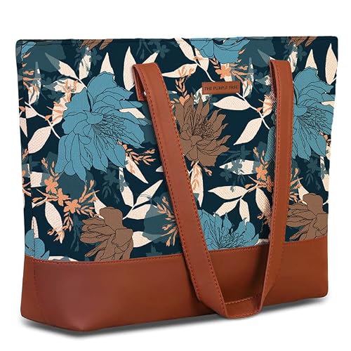 The Purple Tree purple vegan leather tote bag – image 2