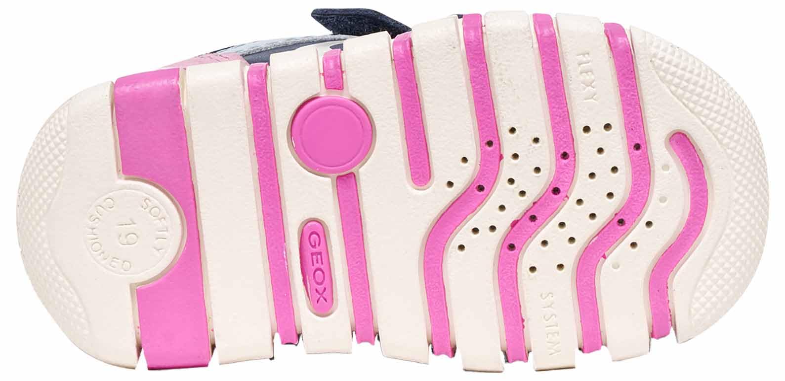 Geox Baby Girl B IUPIDOO Girl C First Steps Navy/DK Pink 21_EU