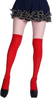 Calcetines extralargos de algodón de tubo alto hasta el muslo para botas de rodilla extra largas para mujer, color sólido