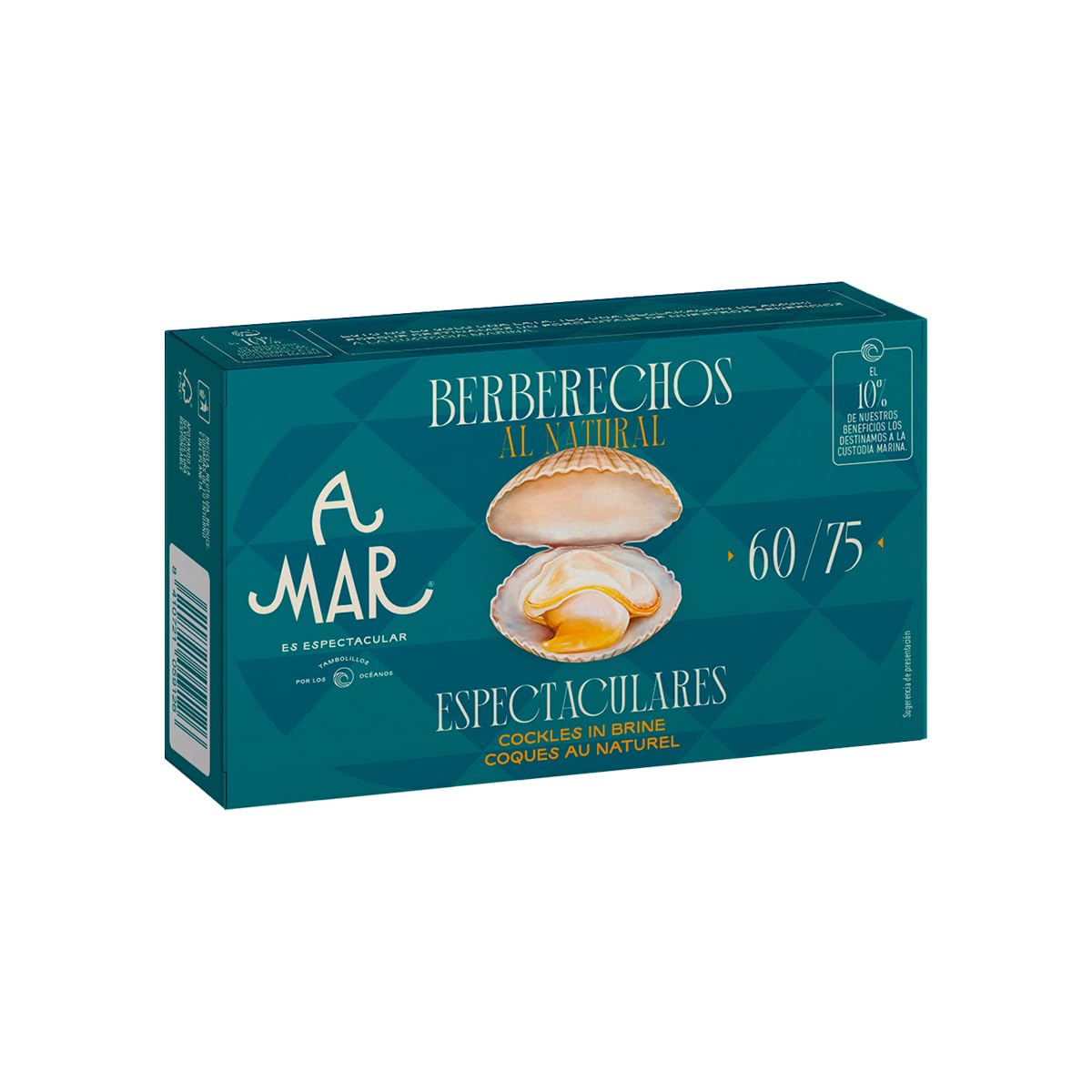Berberechos al Natural A Mar Espectacular 5 Latas 60-75 Conservas Gourmet