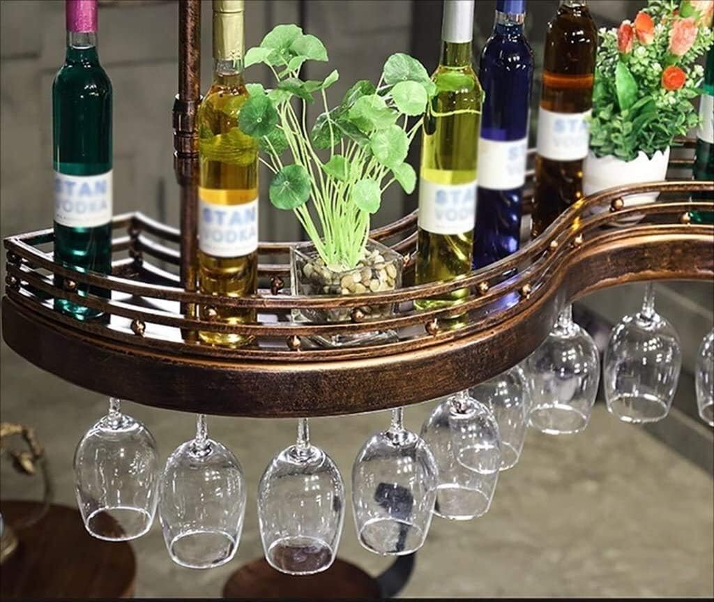 Wine Holder Wine Shelf Wine Racks Wine Rack/Hanging Red Wine Cup Holder Hanging Upside Down Glass Holder Creative Home Bar Storage 100 * 30Cm 100 * 30Cm image 5
