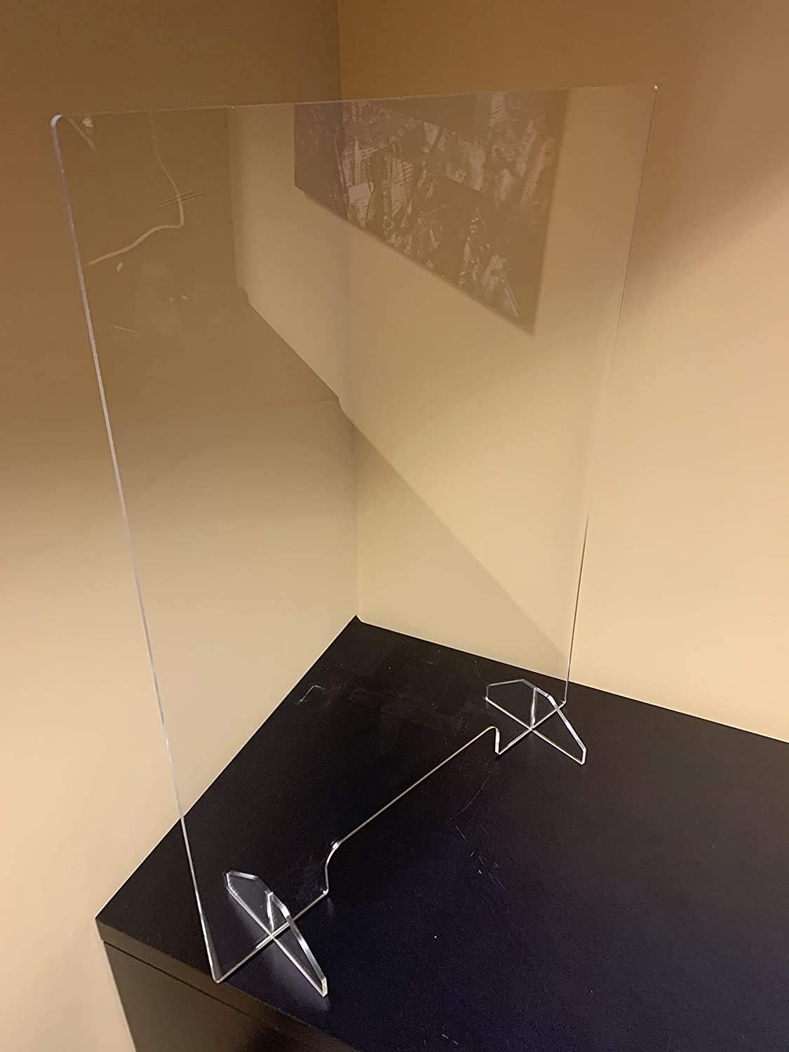 Super Cheap π Plexiglass Sneeze Guard - 24w x 32h Protective Freestanding Shield Guards Against Sneezing and Coughing/Transaction Window for Offices and Stores / 1/4 Thk (11.75w X 2.5h CUTOUT) (5-Pack) One-Day Sale: Up to 70% Off Plexiglass Sneeze Guard - 24w x 32h Protective Freestanding Shield Guards Against Sneezing and Coughing/Transaction Window for Offices and Stores / 1/4 Thk (11.75w X 2.5h CUTOUT) (5-Pack)