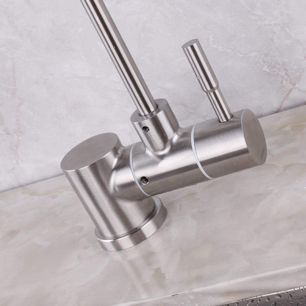 s 1/4'' Filtro per Acqua Potabile ad osmosi Rubinetto per Acqua Pura in Acciaio Inossidabile da Cucina Rubinetto per Acqua Potabile Dritto Pieghevole-A wwyy