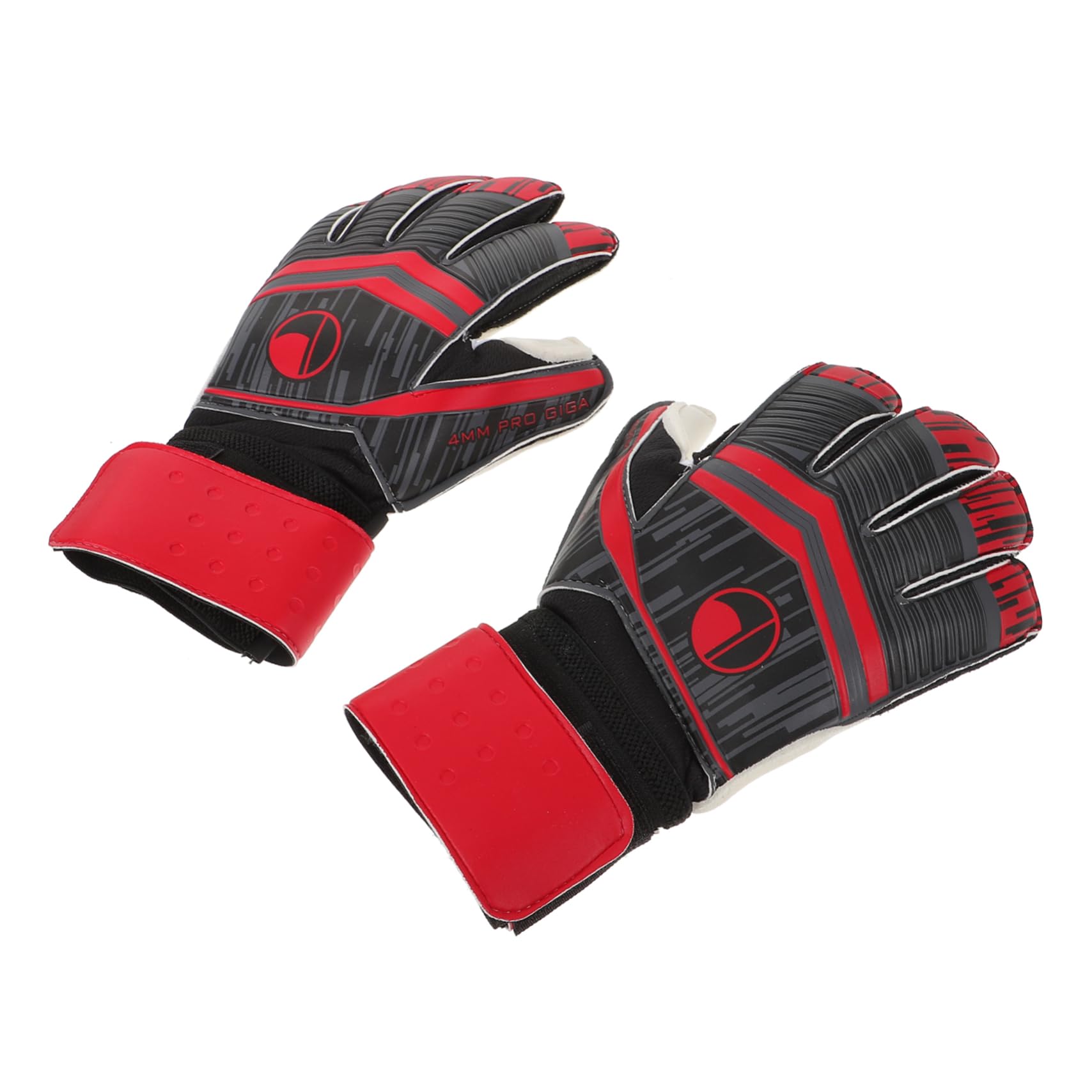 KESYOO 1 Pair Goalkeeper Hand Men Football Adult Compression Soccer Goalie Adjustable Goalkeeper Protection Gear Wear-Resistance Red Emulsion