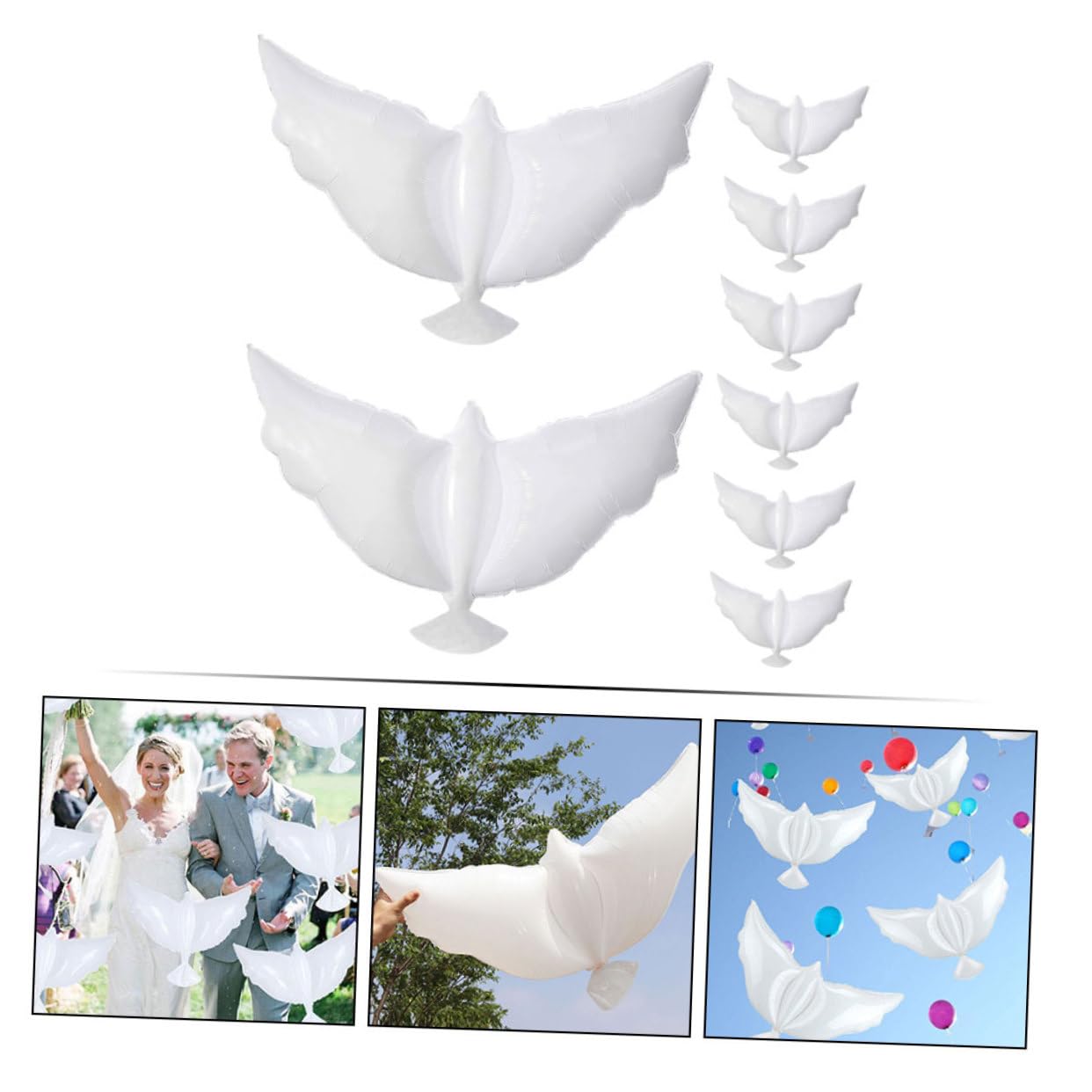 GLEAVI 4 Sätze Hochzeit Luftballons Ballons Für Feier Und Hochzeit Aluminiumfolie Ballons Für Garten Und Festveranstaltungen 8 Stücke * 4