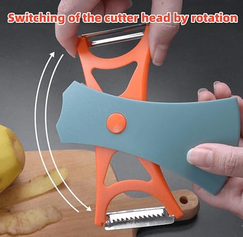 Sapyony 2 In 1 Fruit Peeler, 2024 New Multifunctional Peeler For Fruits & Vegetables Potato Peeler Vegetable Peeler Carbon Steel Blade thumb #3