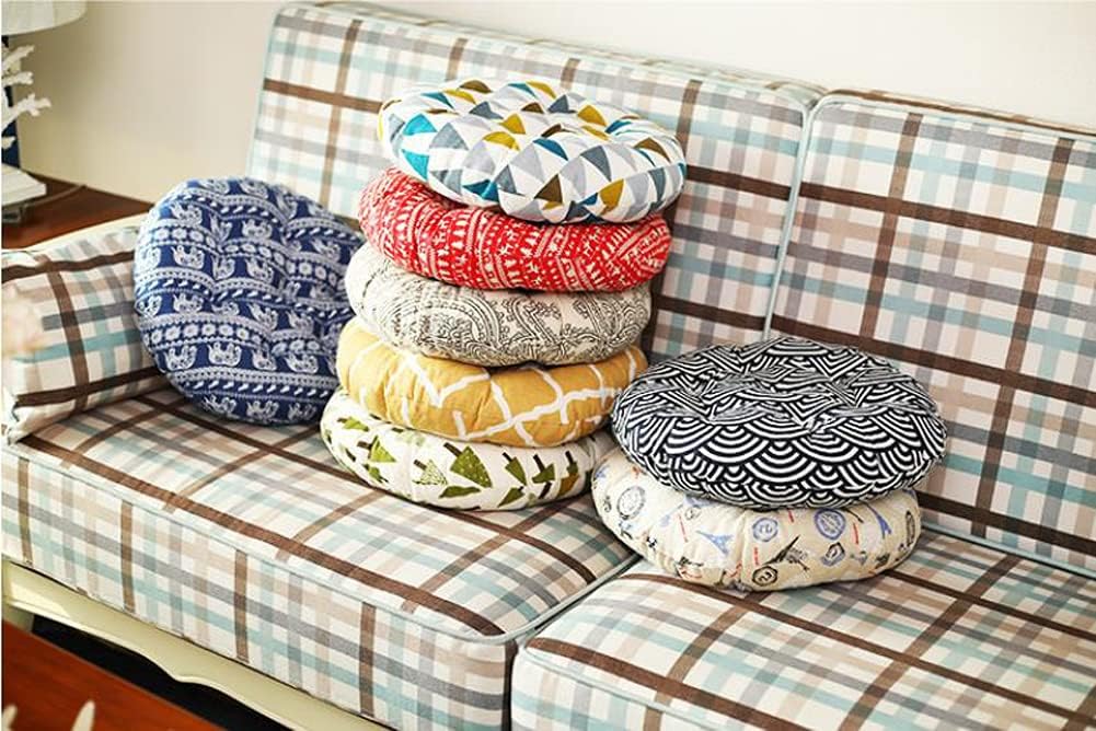 Yanman Outdoor Seat/Back Chair Cushion Tufted Pillow,Patio Chair Pads 16 Inch for Home Office Patio Furniture Garden,Thick Garden Chair Cushion,Large Size for Dining, Outdoor, Patio, Chair