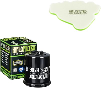 air filter and oil filter kit compatible with Piaggio 125 Vespa ET4 Leader Engine 2000-2005