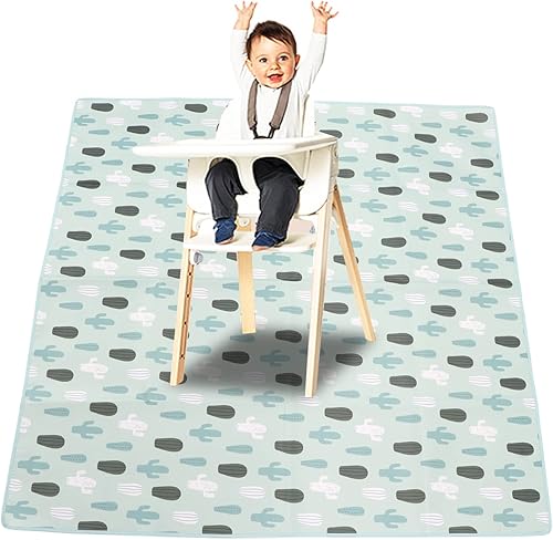 Miniatura 3 de Alomejor Tapete de juego grande acolchado plegable para bebé, tapete de juego de cactus verde para gatear, tapete grueso para recién nacido