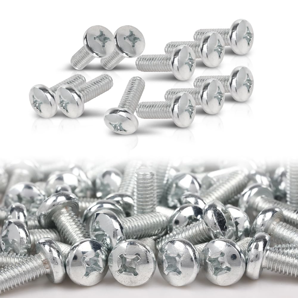 LQI 100 License Plate Screws Compatible with Toyota Honda Lexus Phillips Pan Head Metric (100 Per Pack)