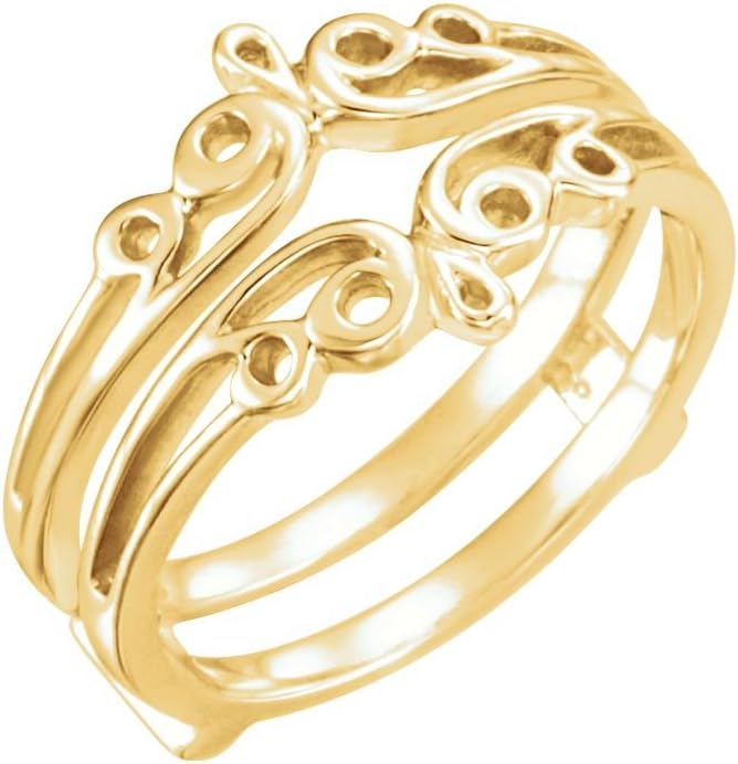 Beautiful Yellow Gold 18K All Metal Ring Guard