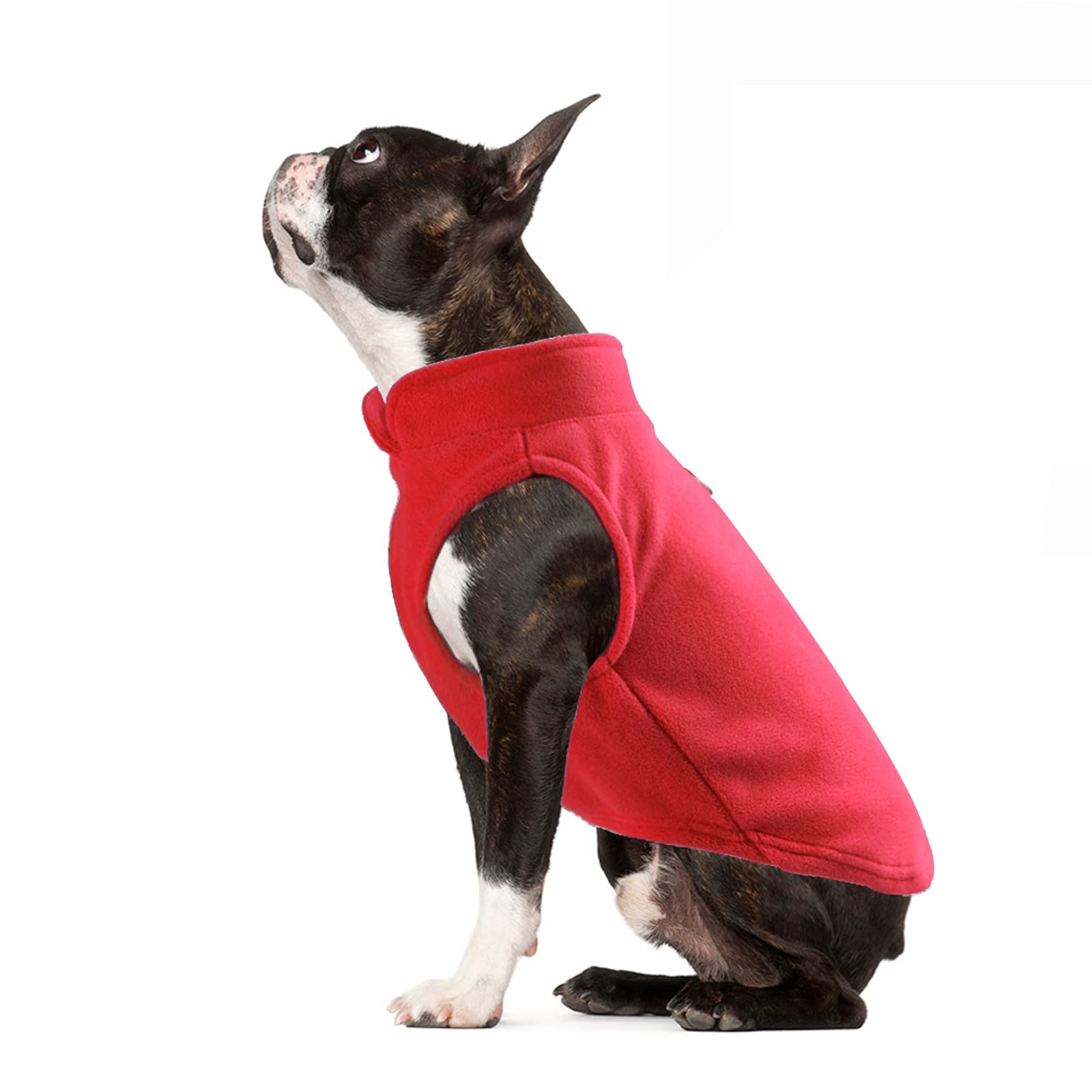 PETCUTE Chaqueta para Perros,Chaleco de Forro Polar para Perro,A Prueba de Viento Ropa para Perros Pequeños,Abrigo de Invierno para Perros con Agujero para Arnés para Perros Pequeñas,Medianas