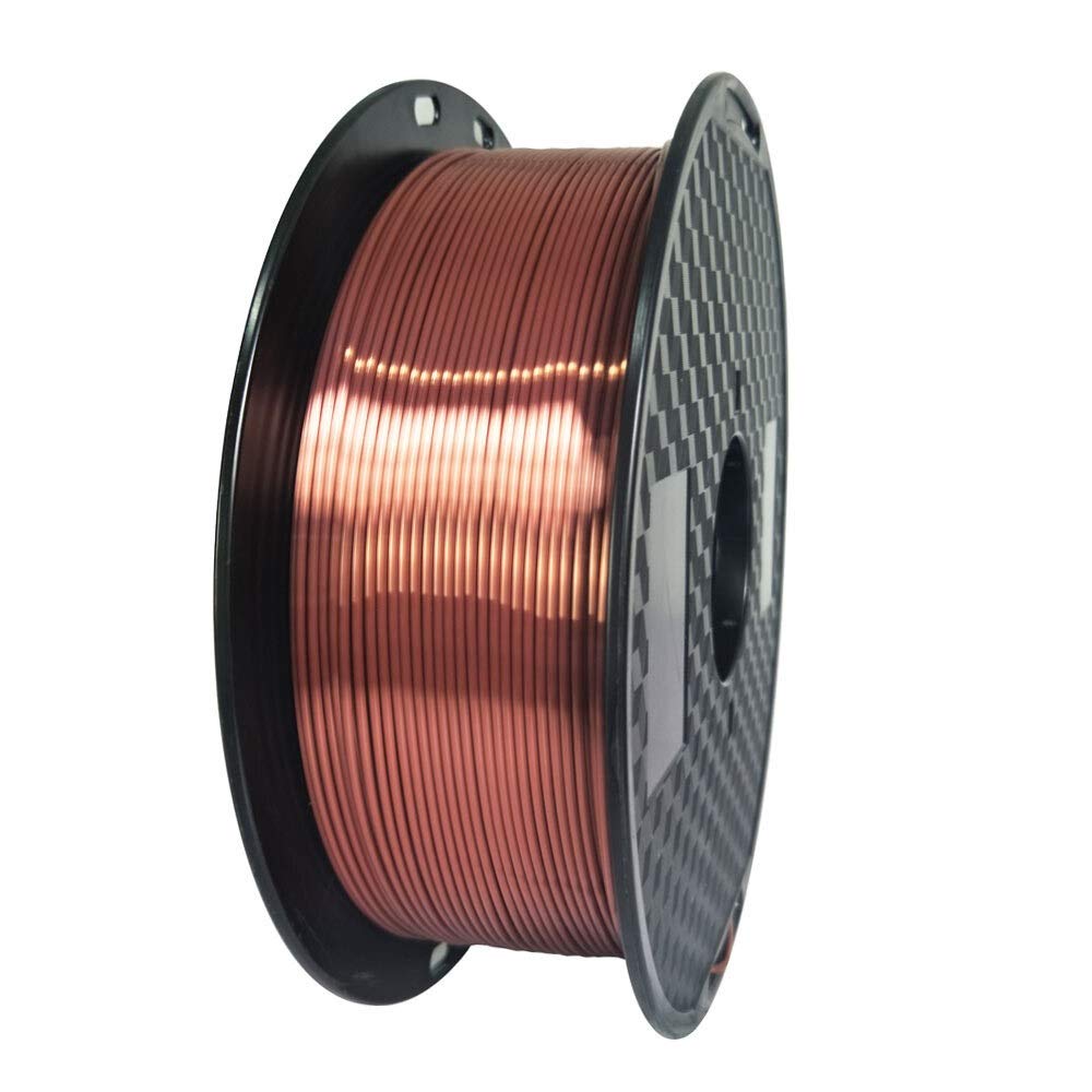 3D-Druckseide, PLA-Filament für 3D-Drucker, 1,75, 1 kg, seidenähnliches Design, Schwarz/Violett Silk Red Copper