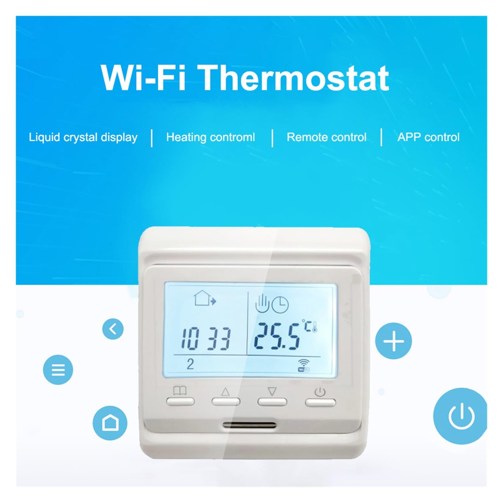 Termostat pokojowy Programowalny wyświetlacz LCD Elektryczny cyfrowy regulator ogrzewania podłogowego Ciepła podłoga (1 szt.) Precyzja łatwość Konfiguracji(Electric NO WIFI)