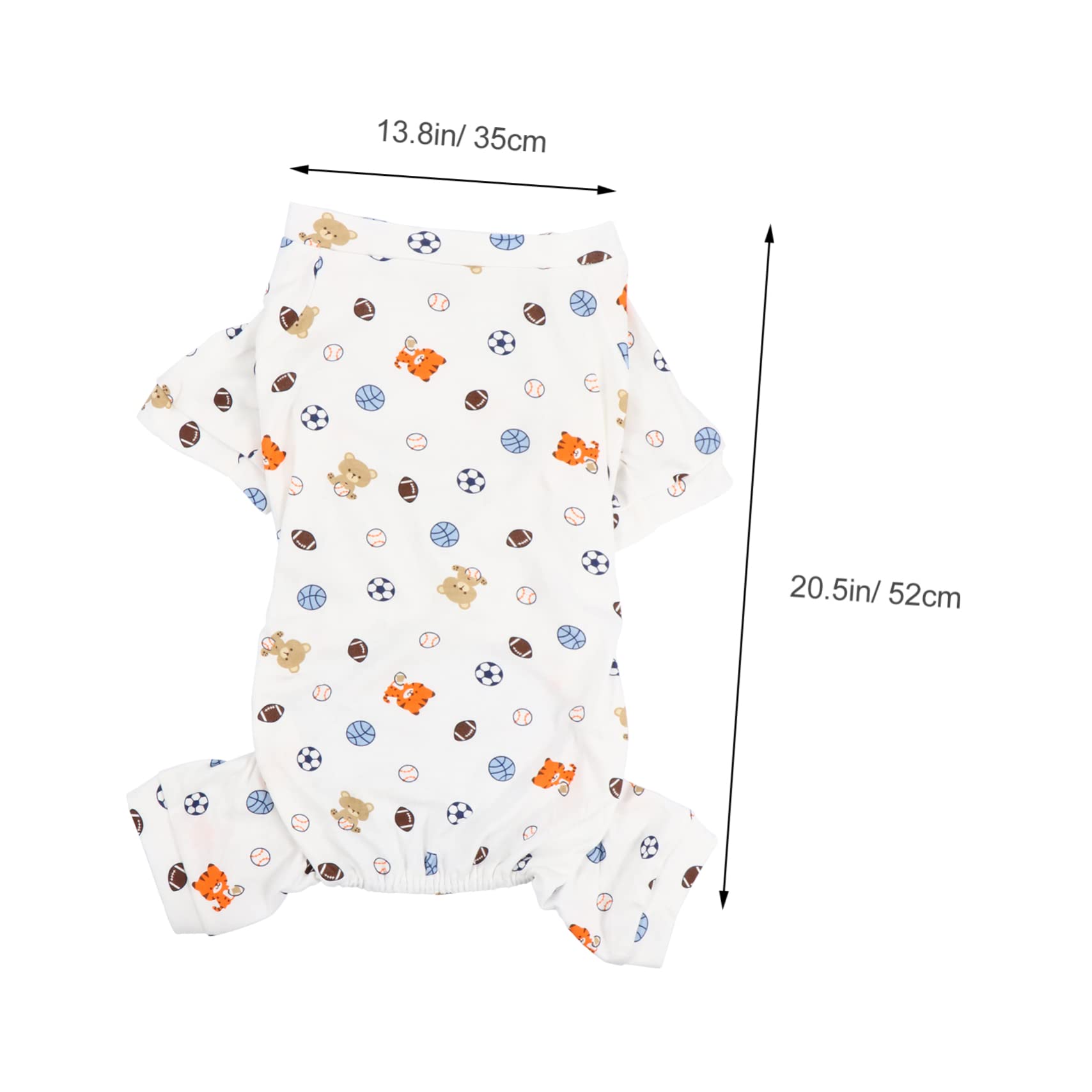 POPETPOP 3pezzi Pigiama Per Cani Traspirante Con Design Cartone Animato Abbigliamento Per Animali Domestici Per Feste Natalizie e Foto Di Famiglia