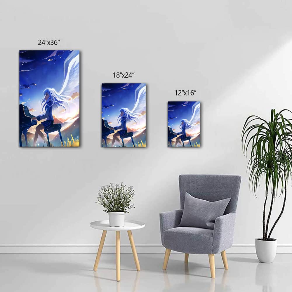 Wall art canvas canvas wall pictures Angel Beats Poster Anime