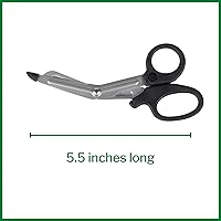 Vista 4 de McKesson Medicut Tijeras de trauma, tijeras médicas, grado médico, punta roma, 5 1/2 pulgadas, 1 unidad