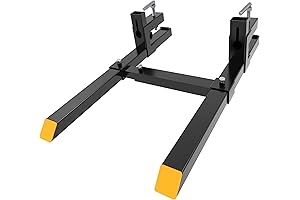YINTATECH 60" 4000lbs Clamp on Pallet Forks Heavy Duty Tractor Forks