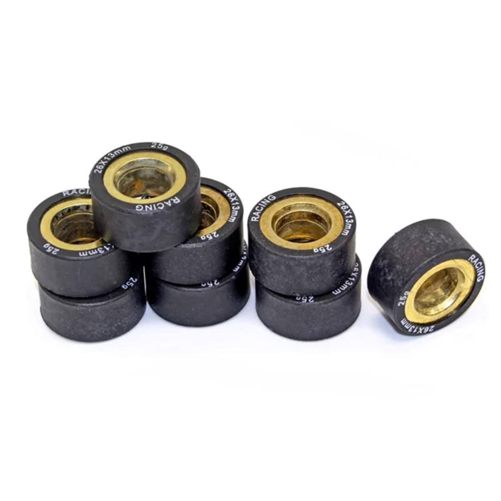Liscio e silenzioso 8 Pezzi 26x13mm 25g Rulli Variatori Scooter Per S&uzuki AN400 Per Burgman Per Skywave 400 AN 400 1999-2006 Perline Frizione