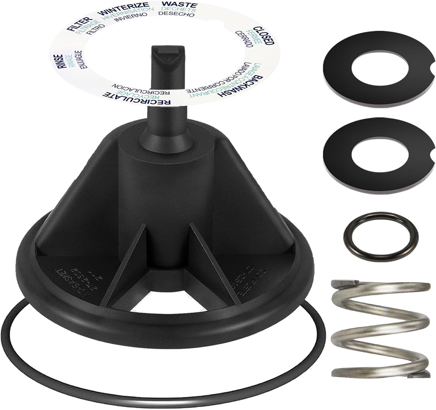 272512 Diverter Gasket Kit (Includes Part No. 272512, 272505, 272599, 272511, 272535, 354053) Compatible with 6-Way 1.5-Inch Multiport Valve Models 262504, 262505, 262506, 272526 and 261130