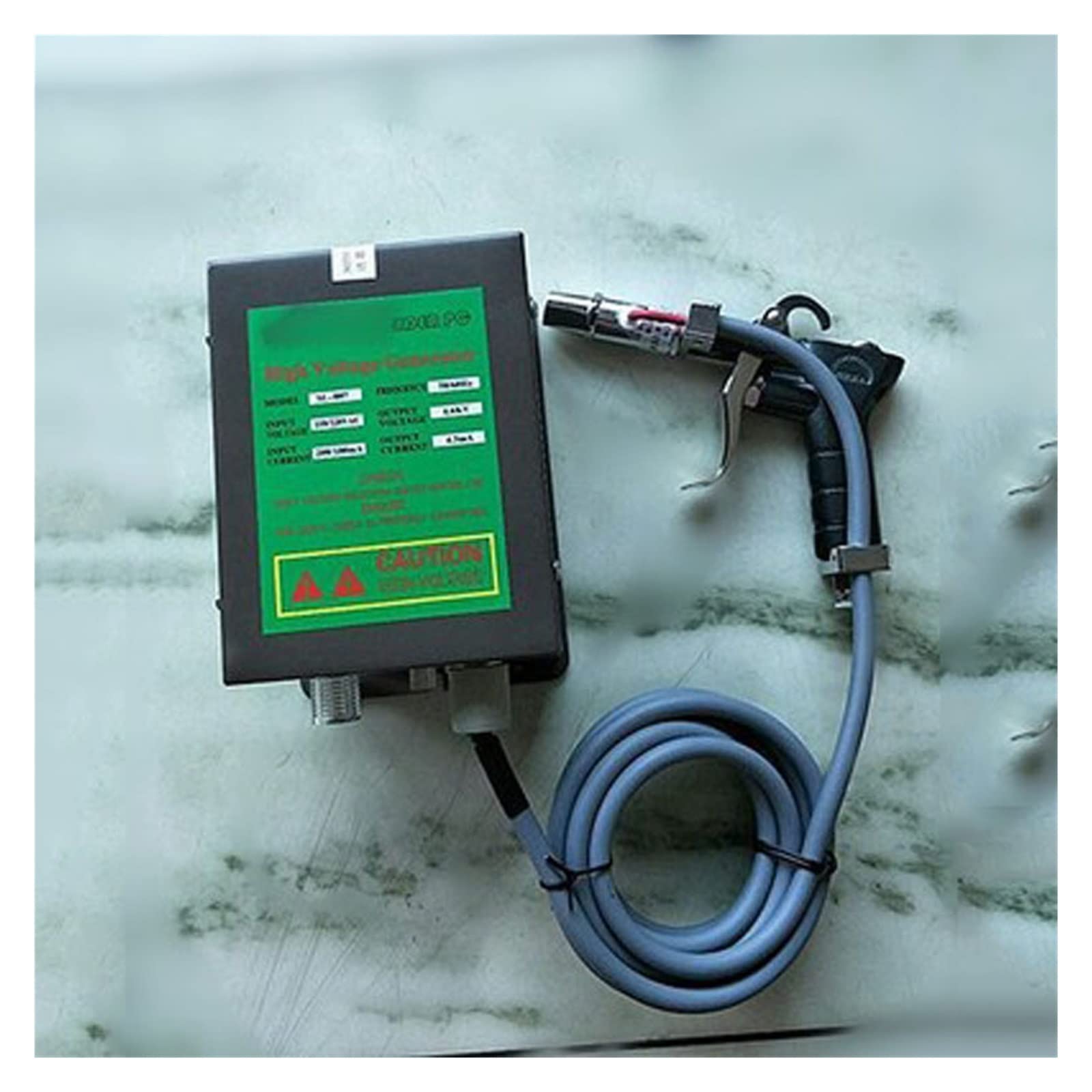 Pistola de aire comprimido antiestático ionizante electrostática con generador alto voltaje