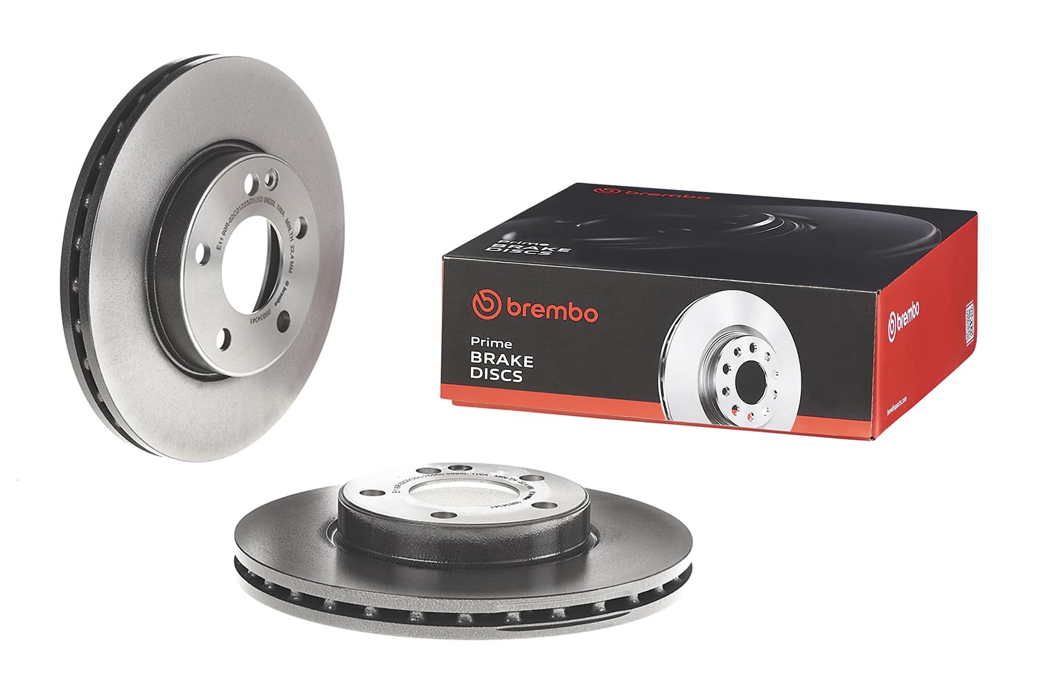 Brembo 09.B343.41 - Disco Freno con Verniciatura UV (Set di 2) - Anteriore