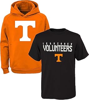 NCAA Youth 8-20 Polyester Performance Primary Logo Hoodie & T-Shirt 2 Combo Pack Set