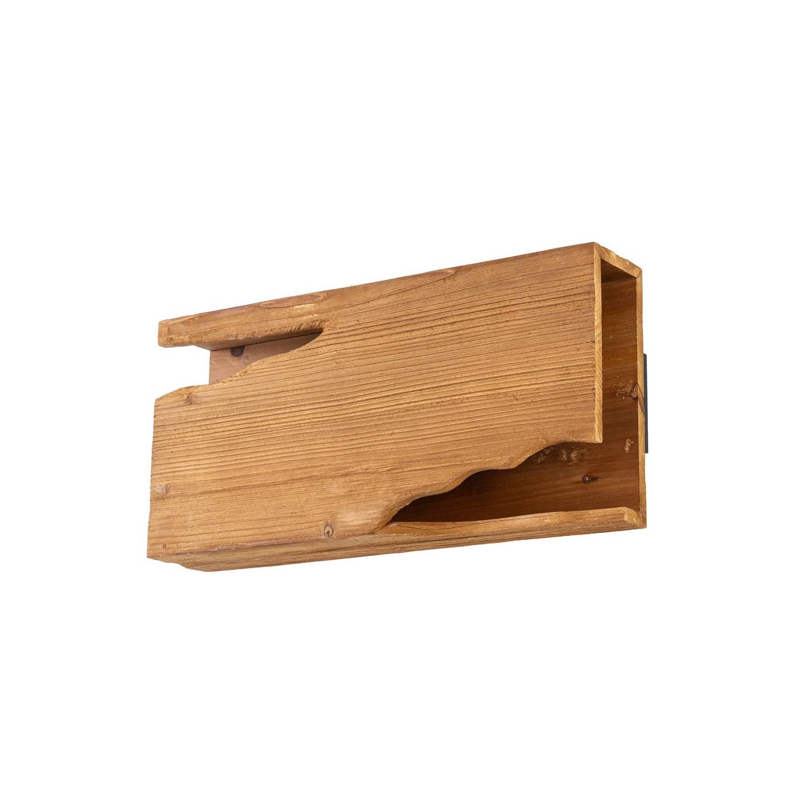 Lucande Wandleuchte, Wandlampe Innen Tarry (Landhaus Vintage Rustikal) aus Holz (2 flammig E14) - Wandleuchten Wandstrahler Wandbeleuchtung Schlafzimmer/Wohnzimmer Wohnzimmerleuchte