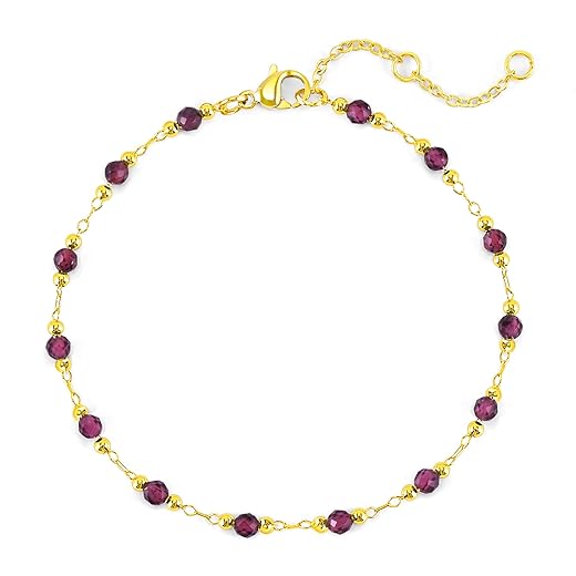 VIBILIA 18k Gold Plated Bracelets for Women, Dainty Gold Beaded Bracelets Trendy Waterproof Non Tarnish, Handmade Gold Jewelry for Women, Birthday Gifts for Women Friend on Thanksgiving Christmas